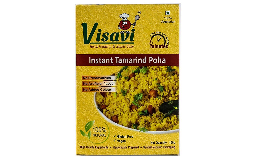 Visavi Instant Tamarind Poha    Box  100 grams